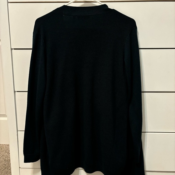 Theory Green Merino Wool Cardigan Sweater - Picture 2 of 7